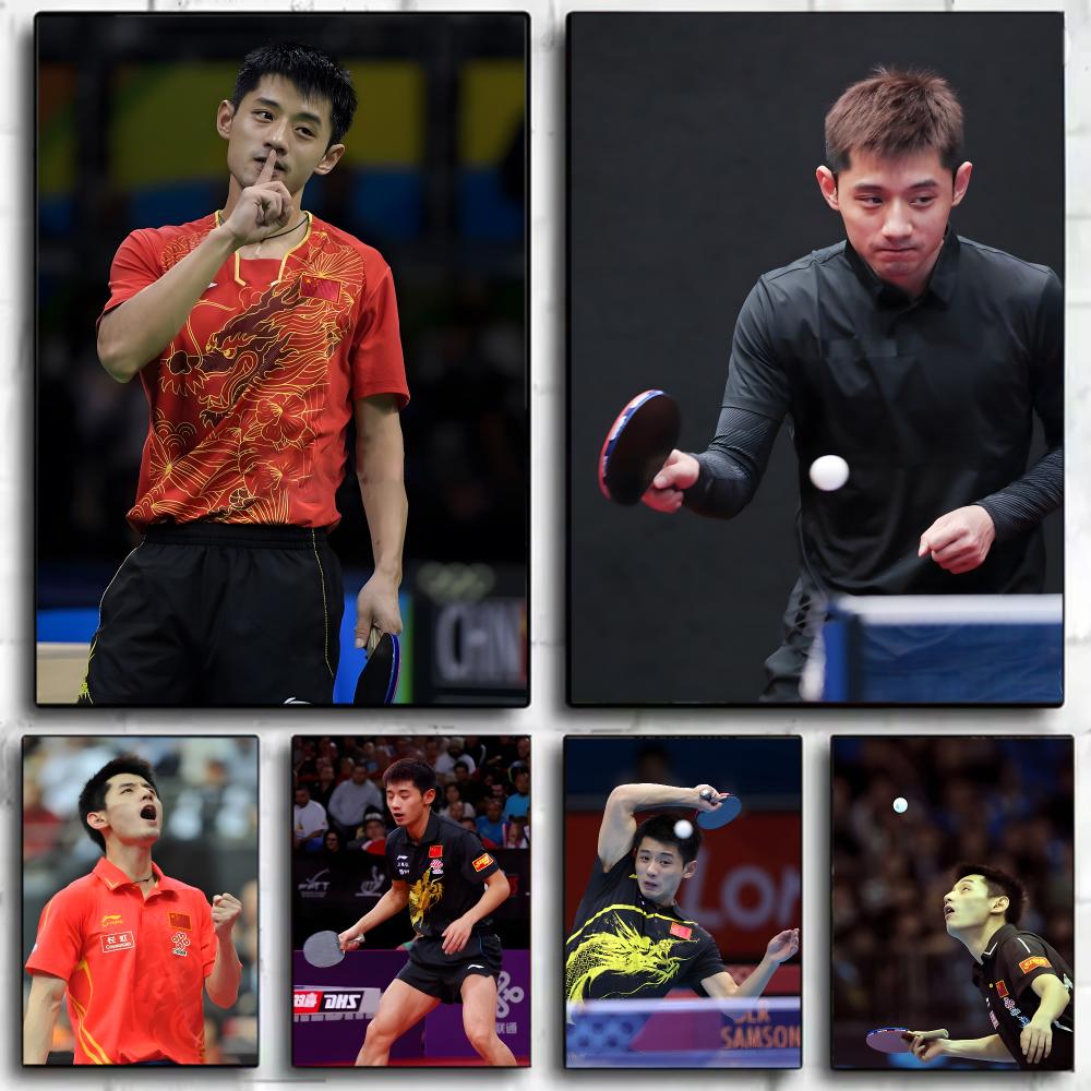 Table Tennis Zhang Jike - 탁구 장 지케 포스터 벽 예술