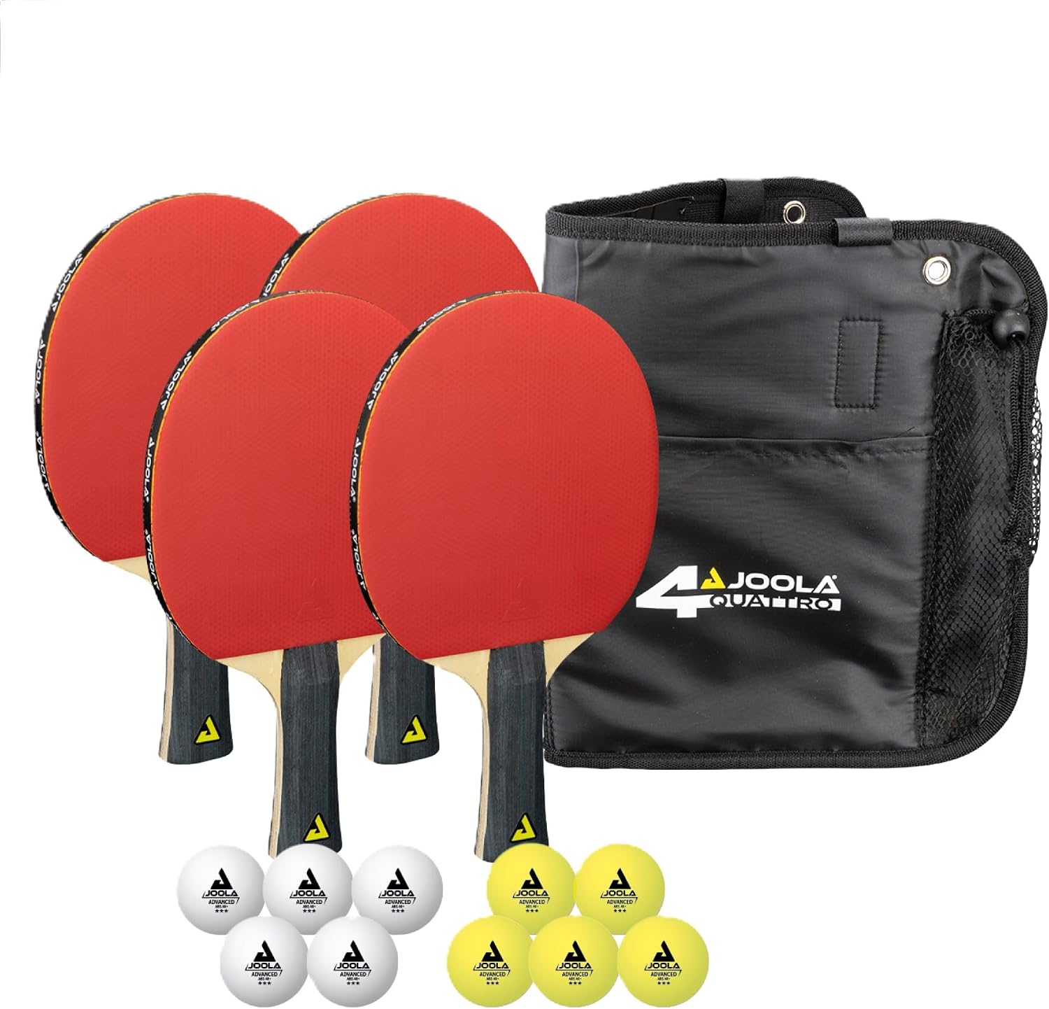 Table Tennis Reference - 4피스 탁구 패들 세트(프리미엄 3스타 공