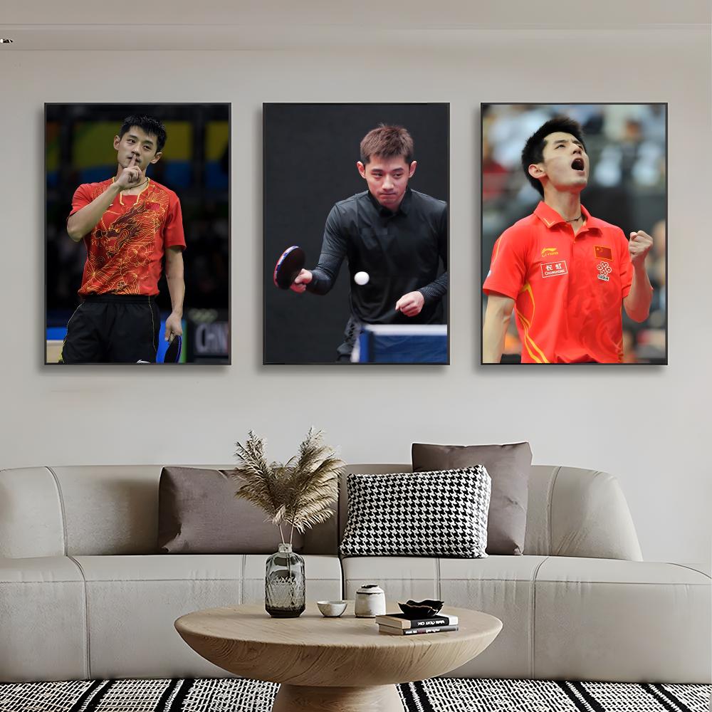 탁구 장 지케 포스터 벽 예술 인쇄 장식 벽화 홈 장식 - Table Tennis Zhang Jike 리뷰 및 가격