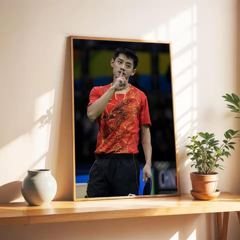 탁구 장 지케 포스터 벽 예술 인쇄 장식 벽화 홈 장식 - Table Tennis Zhang Jike 리뷰 및 가격