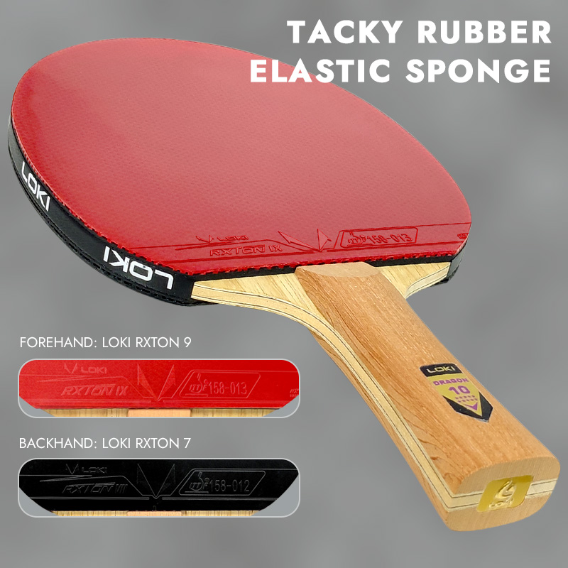 LOKI DRAGON 10 스타 탁구 라켓 전문 5 우 - Table Tennis Zhang Jike 리뷰 및 가격