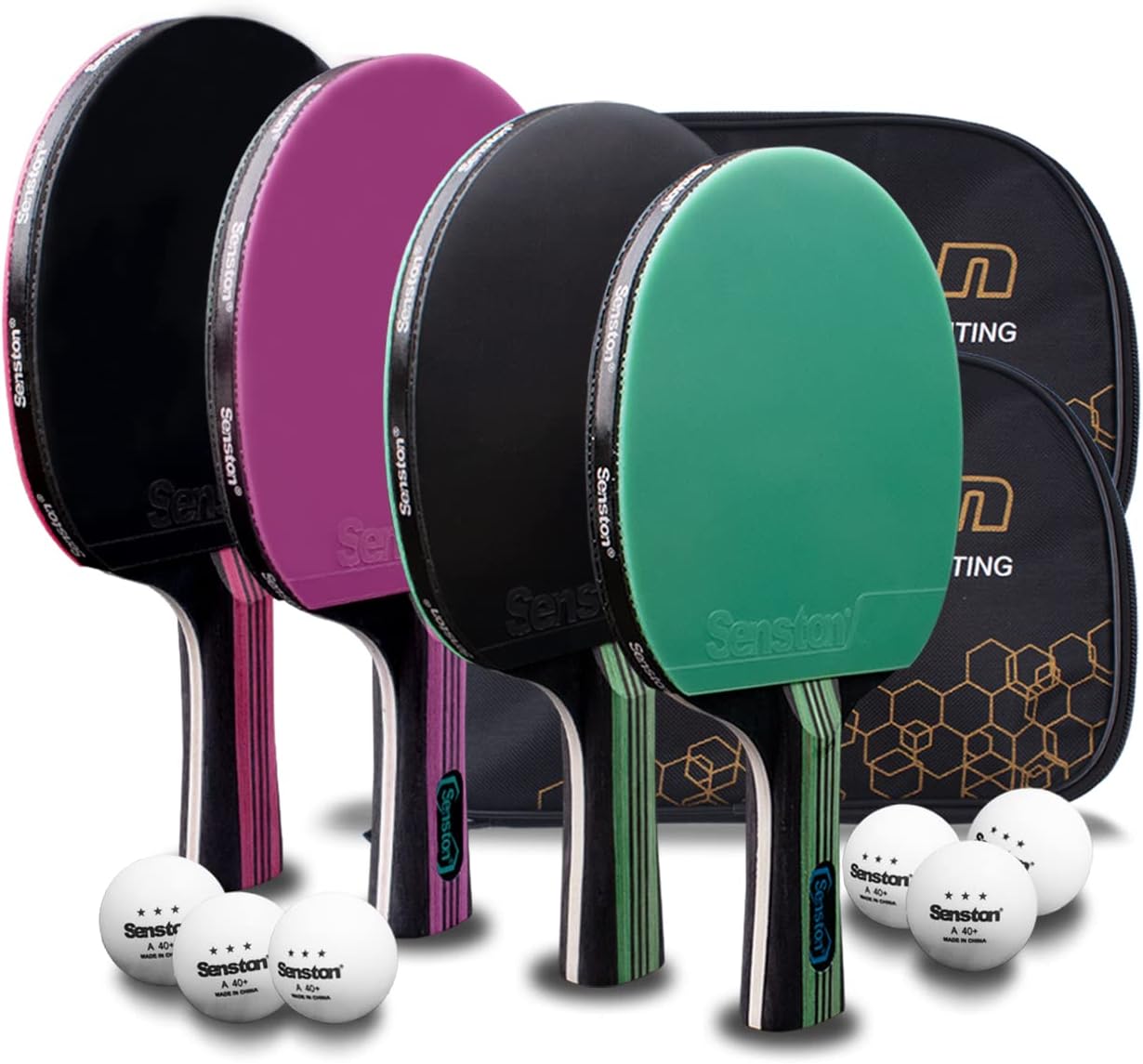 5겹 목재 탁구 세트 4개 – 2mm 스펀지가 있는 고 - Table Tennis Reference 리뷰 및 가격