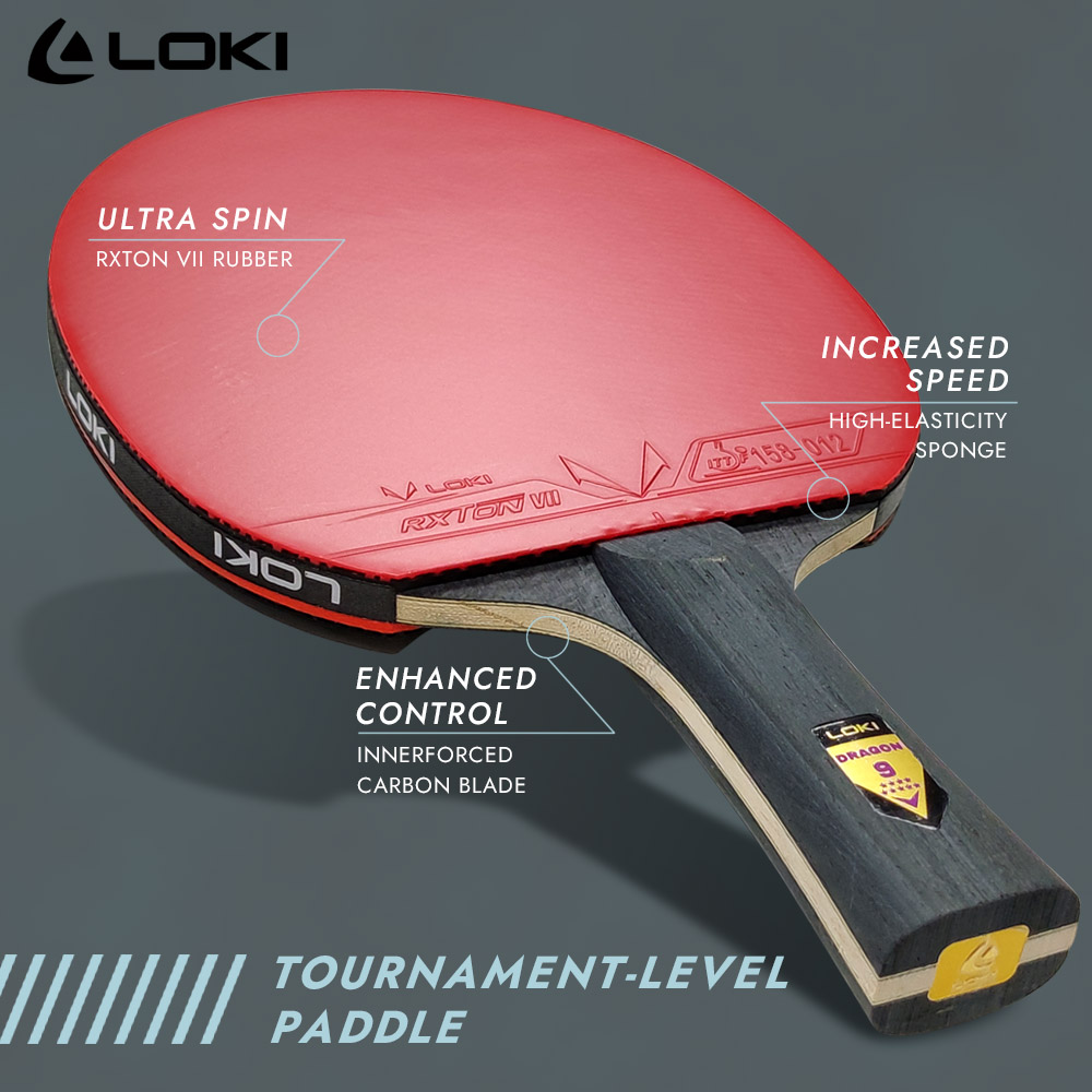 LOKI 9 스타 탁구 라켓 새로운 전문 탁구 패들 배 - Table Tennis Zhang Jike 리뷰 및 가격