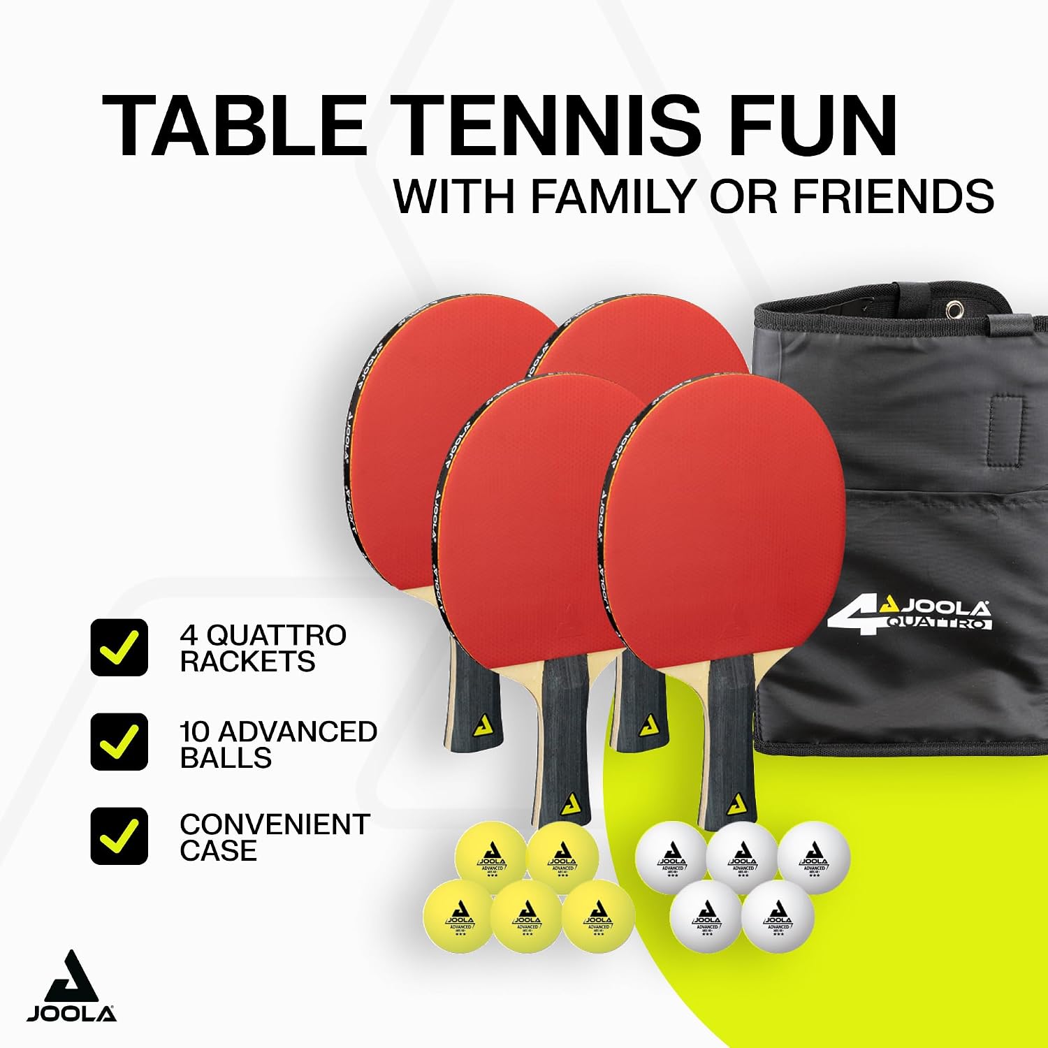4피스 탁구 패들 세트(프리미엄 3스타 공 10개 포함 - Table Tennis Reference 리뷰 및 가격