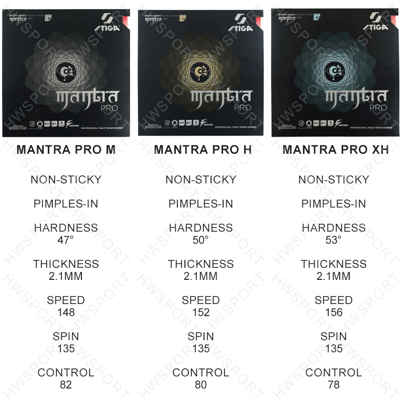 STIGA MANTRA PRO 탁구 고무 M/H/XH  - Table Tennis Japan 리뷰 및 가격
