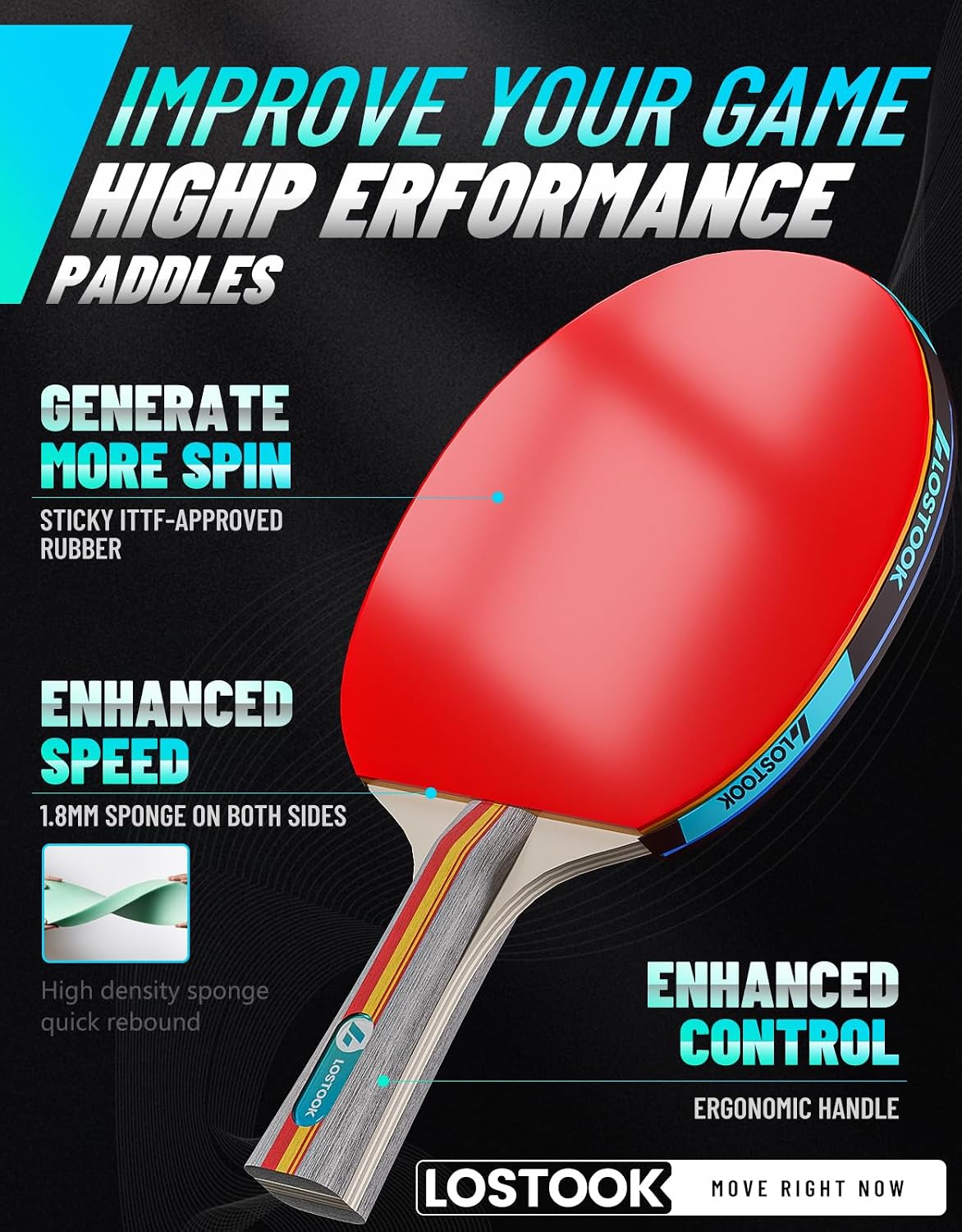프로 테이블 테니스 세트: 2/4개 패들, 3스타 볼, - Table Tennis Reference 리뷰 및 가격