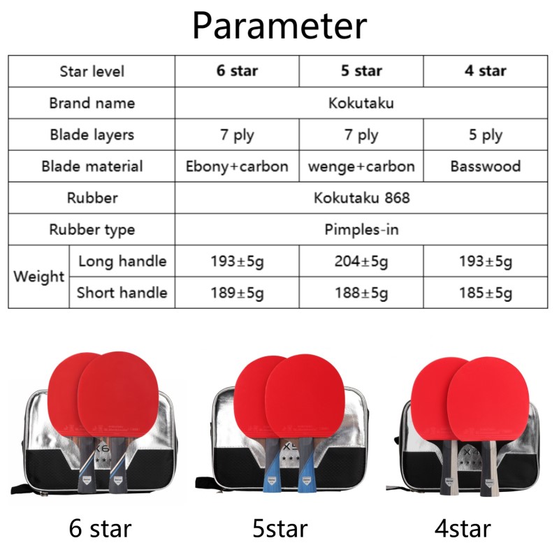 KOKUTAKU ITTF 전문 4/5/6 스타 탁구 라 - Table Tennis Japan 리뷰 및 가격